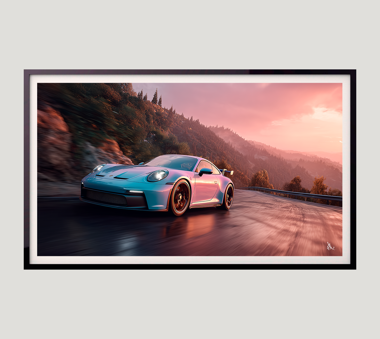 A Curve Painted in Evening