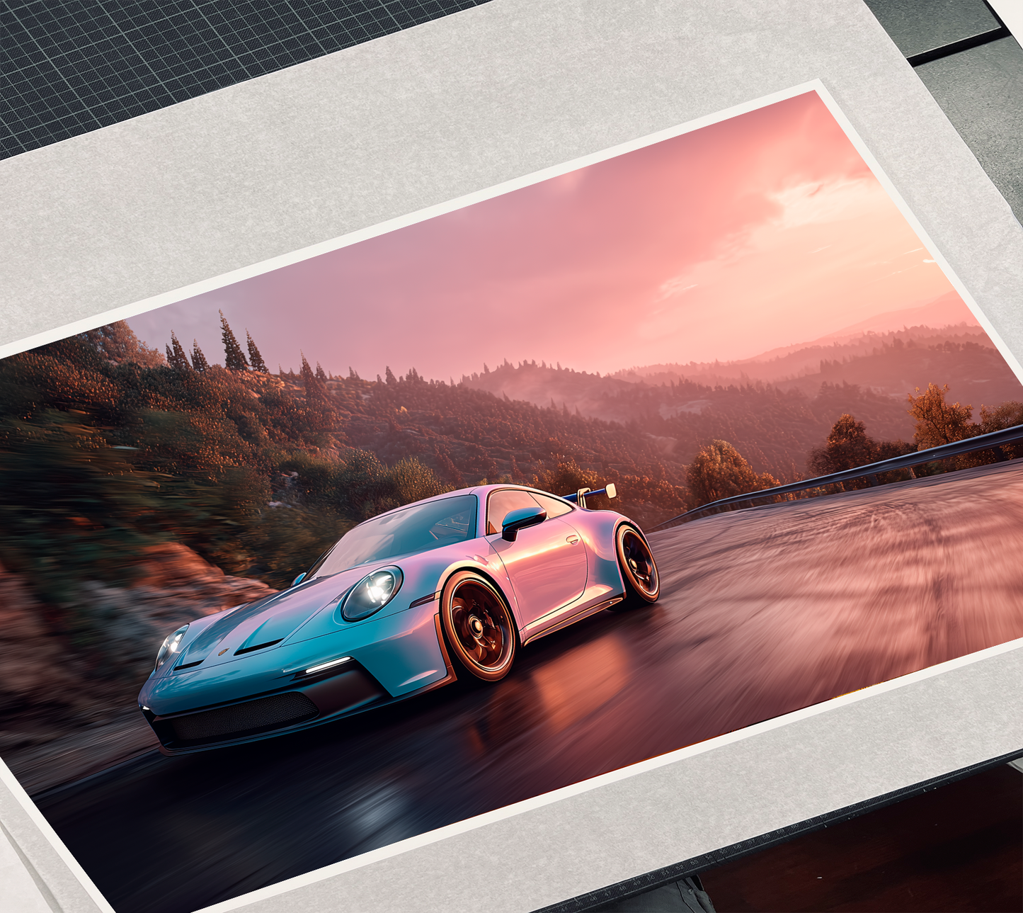 A Curve Painted in Evening